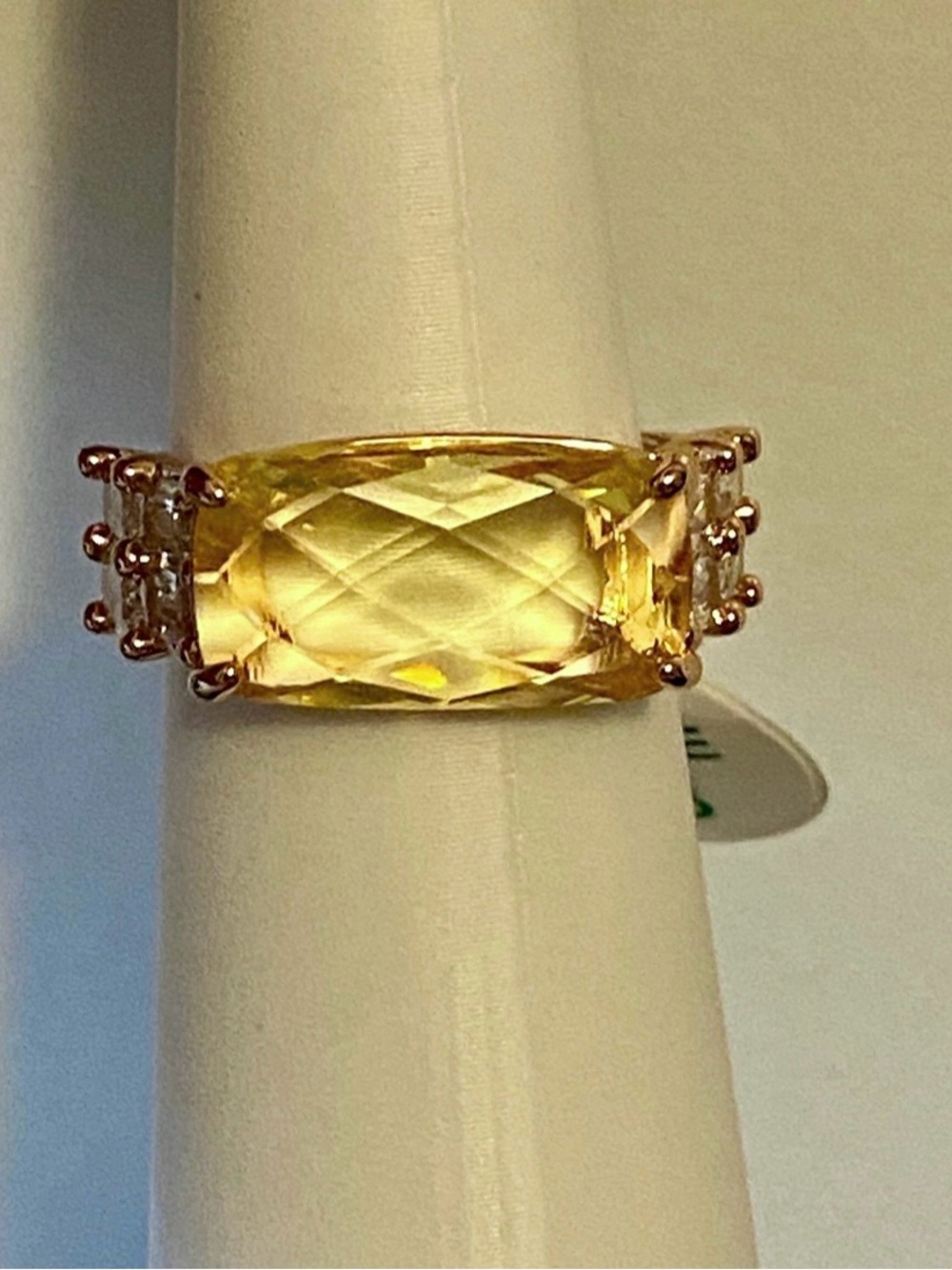 Bomb Party Citrine Ring